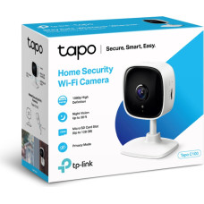 Tp-Link | Home Security Wi-Fi Camera | Tapo C100 | Cube | MP | 3.3mm/F/2.0 | Privacy Mode, Sound and Light Alarm, Motion Detection and Notifications | H.264 | Micro SD, Max. 128 GB