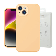 Baseus Liquid Silica Gel Case foriPhone 14 sunglow+ tempered glass +cleaning kit - silikona vāciņš + aizsargstikls